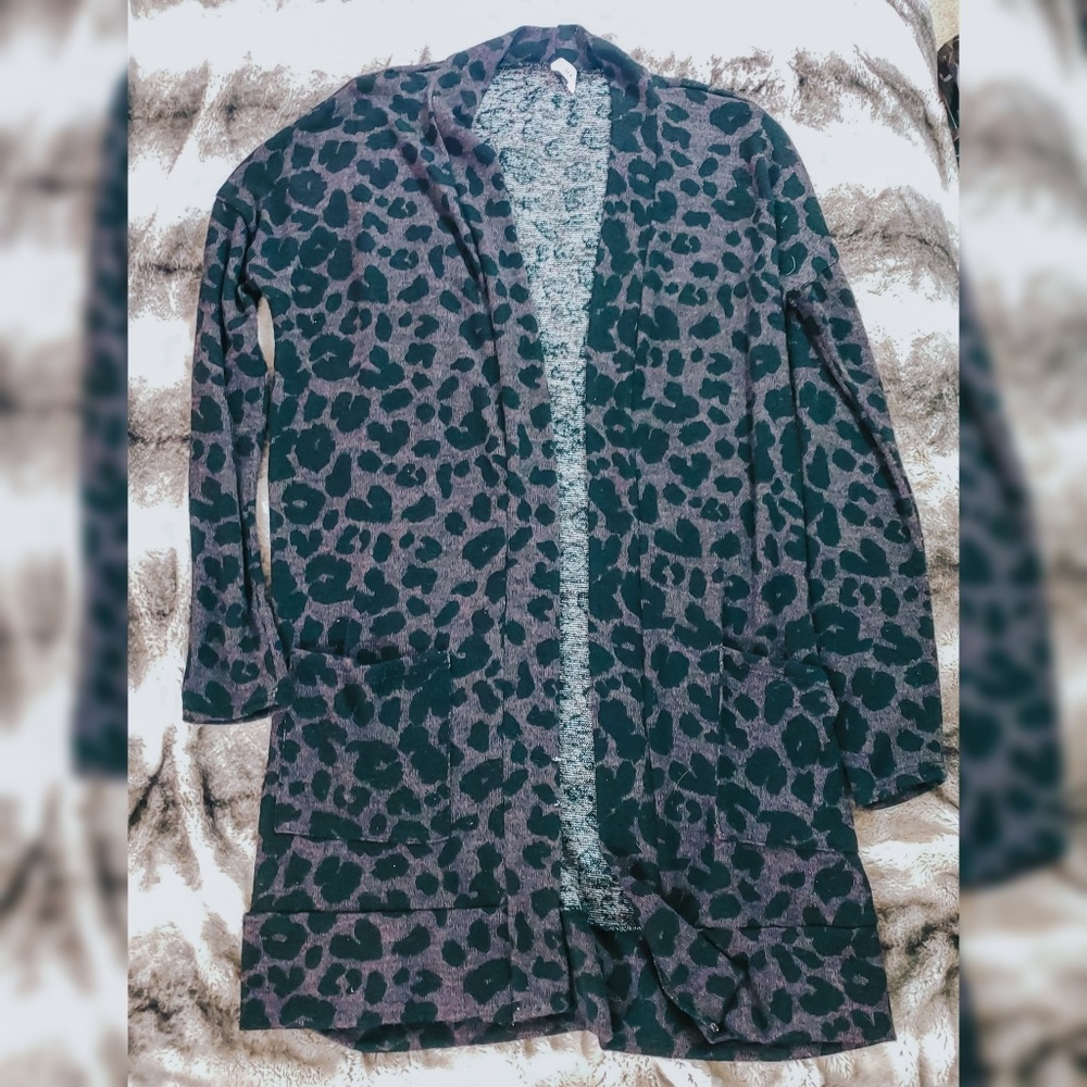 Leopard Longline Cardigan